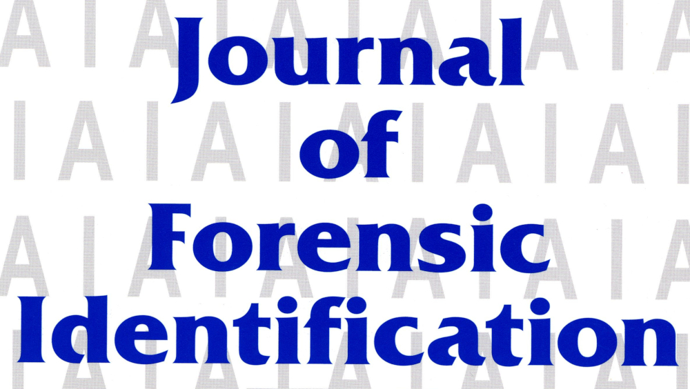 Publikacja W Czasopi Mie Journal Of Forensic Identification